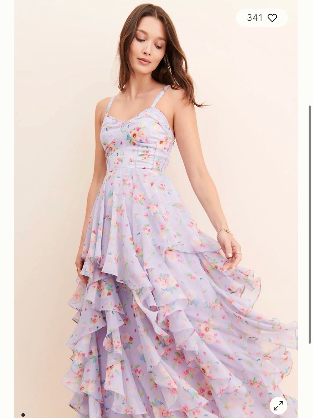 Bhanuni by jyoti floral chiffon dress